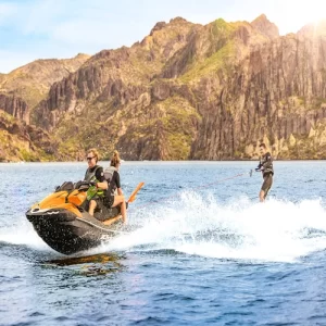 The Kawasaki Jet Ski Ultra 160LX-S 2024 on the water